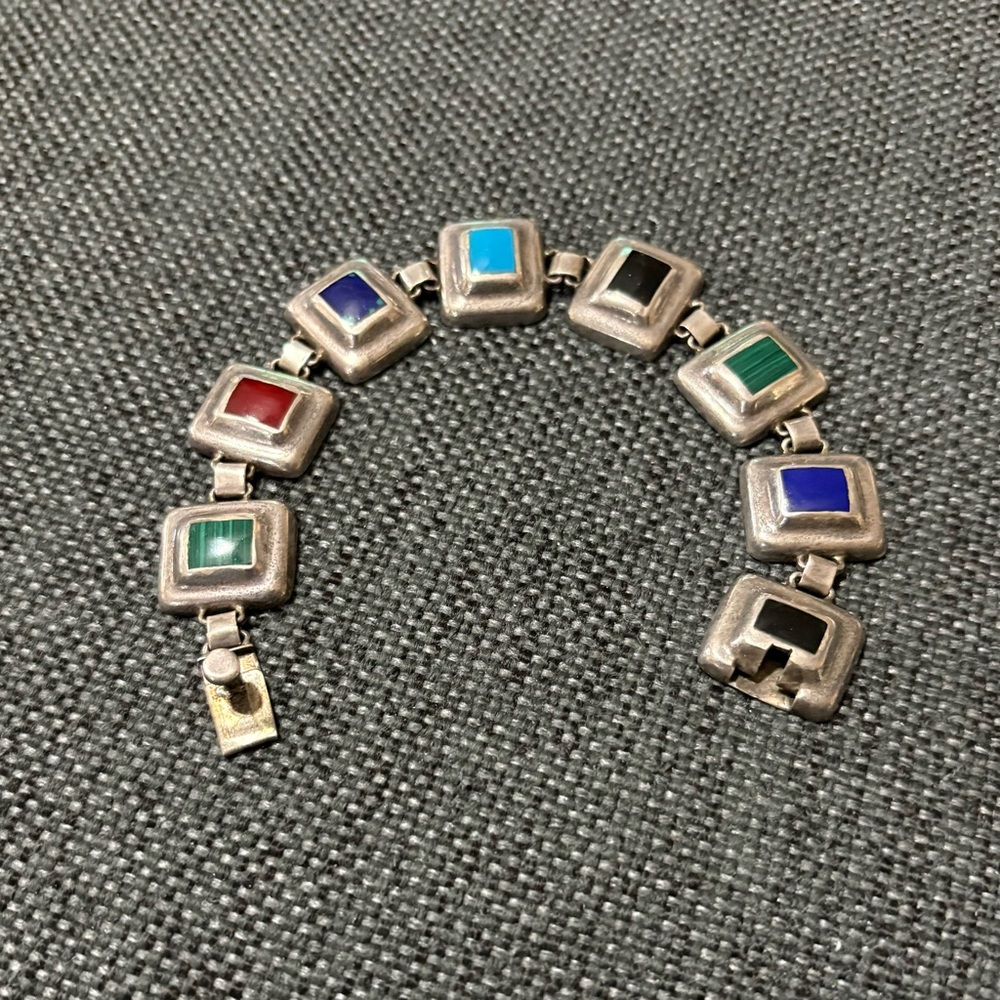 Sterling Multi Stone Bracelet